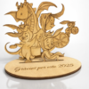 boceto falla madera Boceto de monumento fallero personalizado en madera
