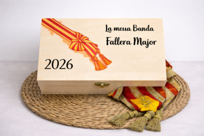 Caja banda Fallera Mayor personalizada