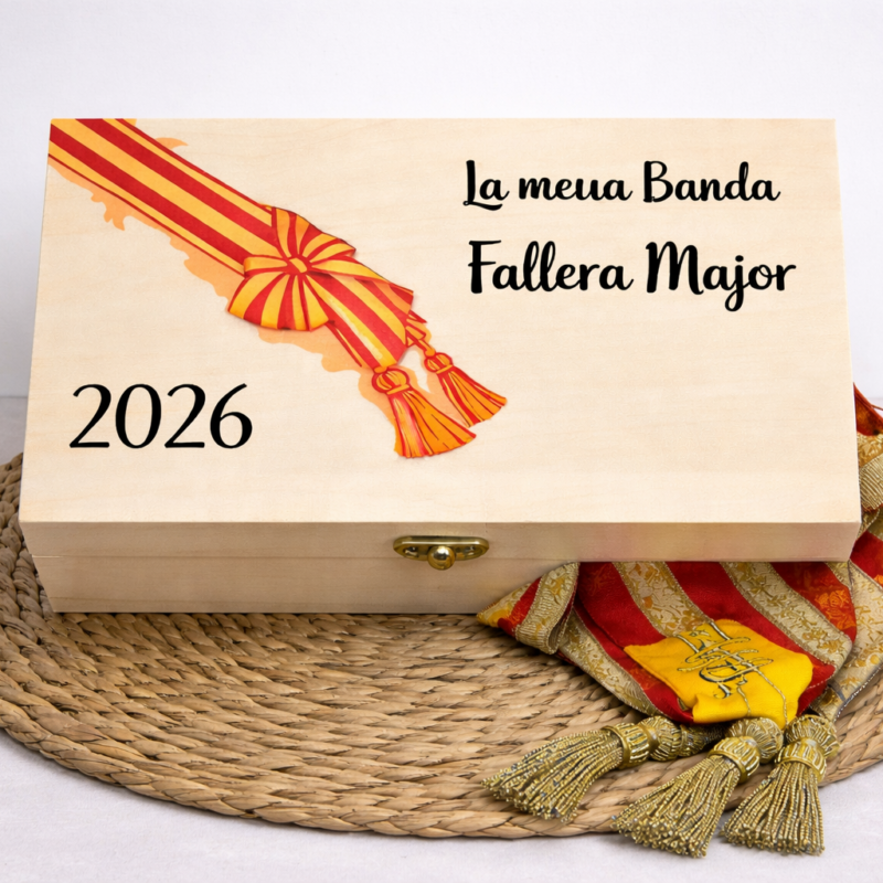 Caja Banda Fallera Mayor Caja para banda de Fallera Mayor personalizada
