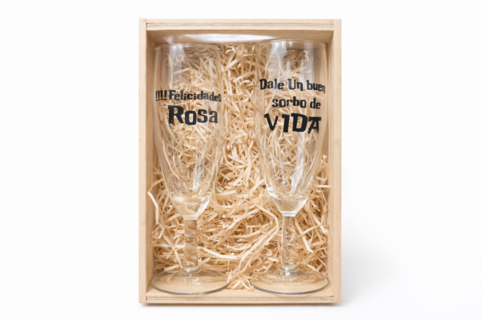 Copa brindis personalizada