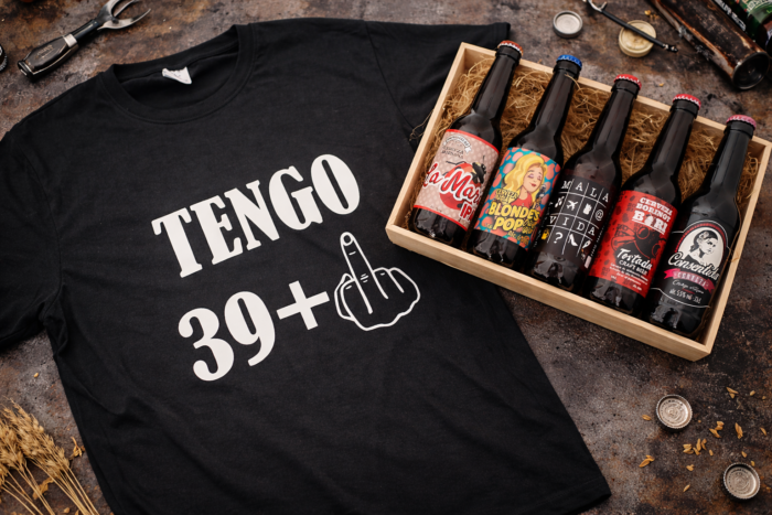Pack cumpleaños regalo original aniversario cerveza