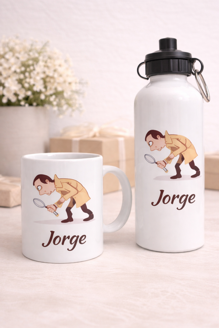 Pack taza mas botella personalizada