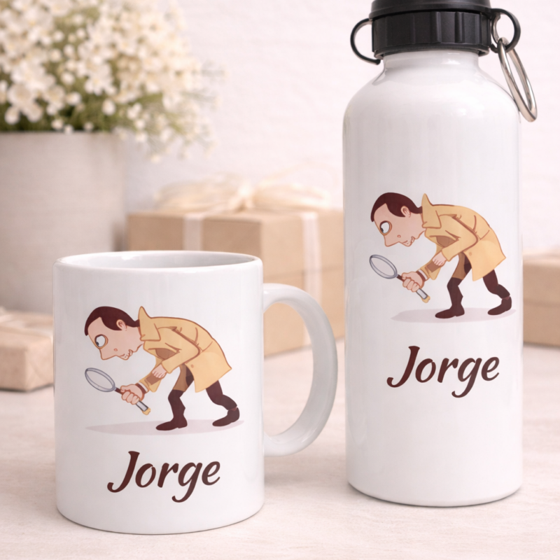 Pack taza mas botella personalizada
