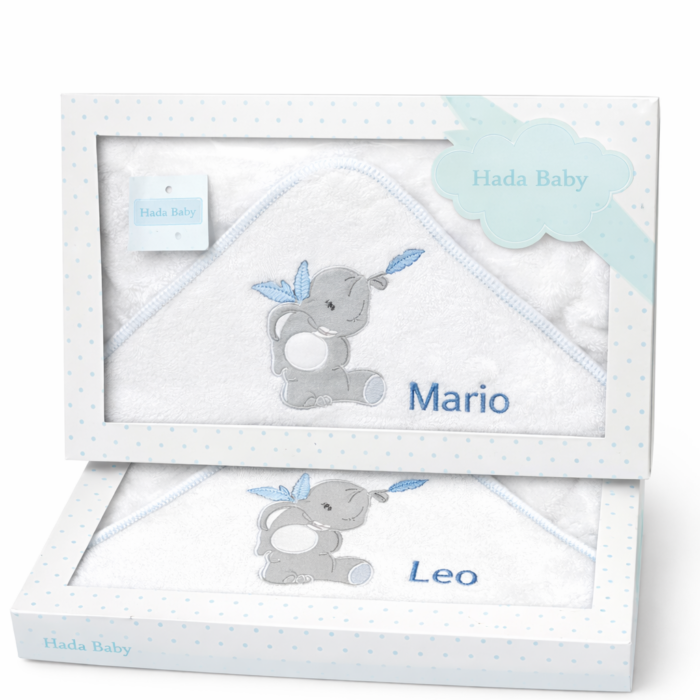 Toalla bebé personalizada con nombre suave y absorbente
